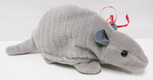 \"Tank\" the Armadillo (9 banded with shell)<BR>Ty - Beanie Baby<br>(Click on picture for full details)<br>
